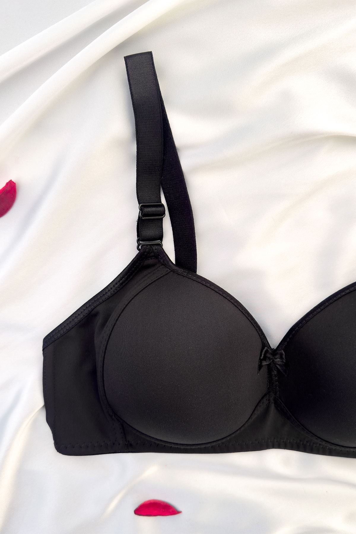 Desteksiz Silikonlu Sütyen Siyah