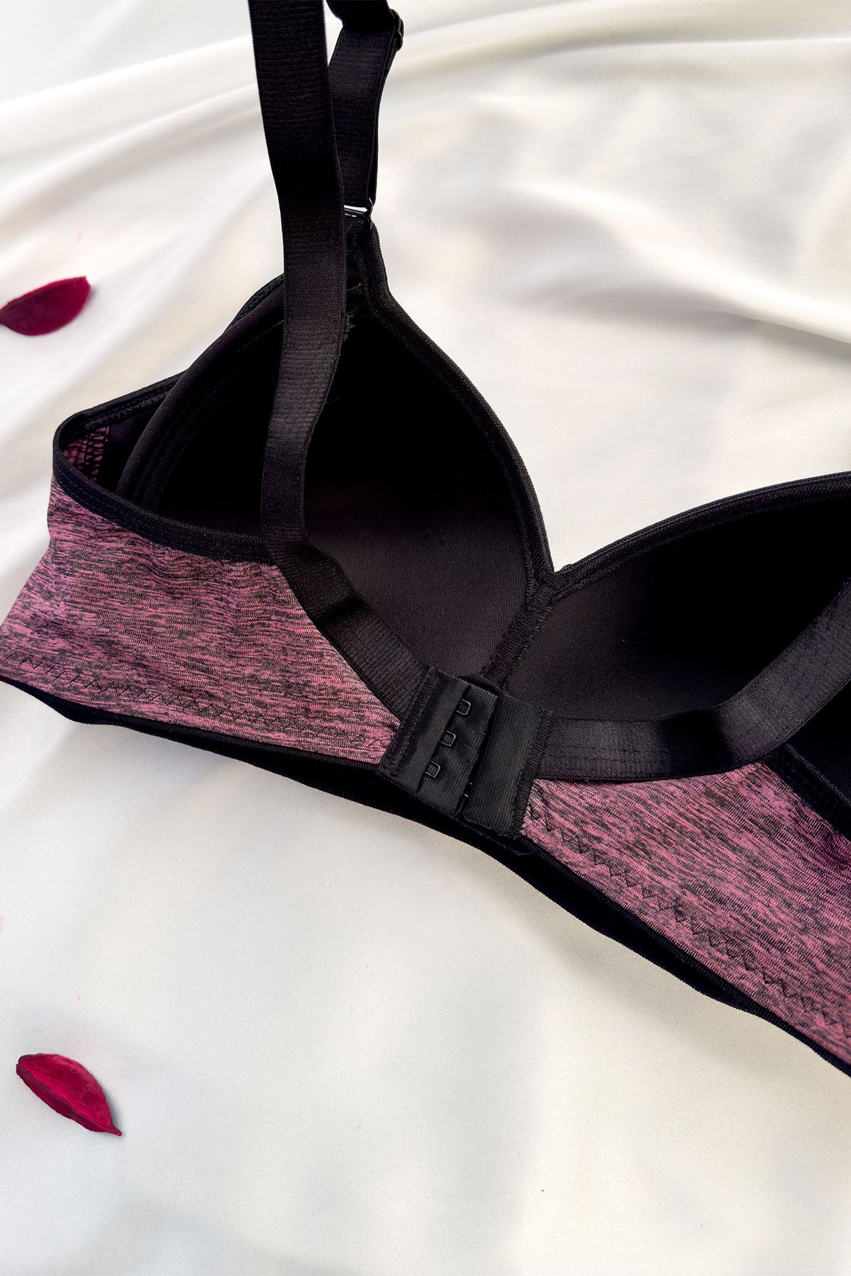 Desteksiz Silikonlu Sütyen Mor