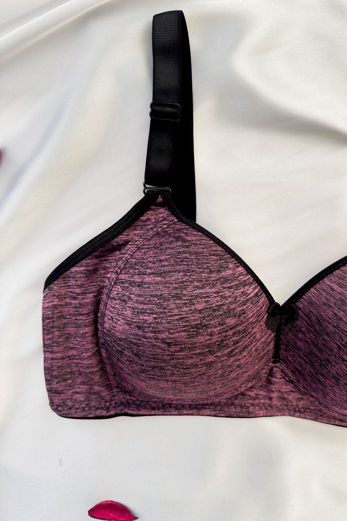 Desteksiz Silikonlu Sütyen Mor