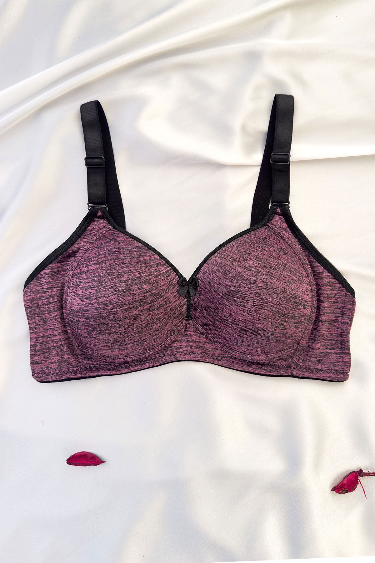 Desteksiz Silikonlu Sütyen Mor