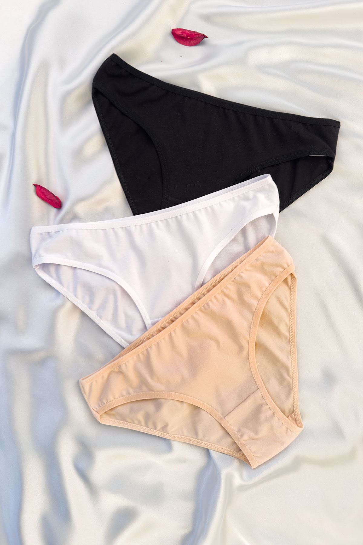 3'lü Basic Bikini Külot Set