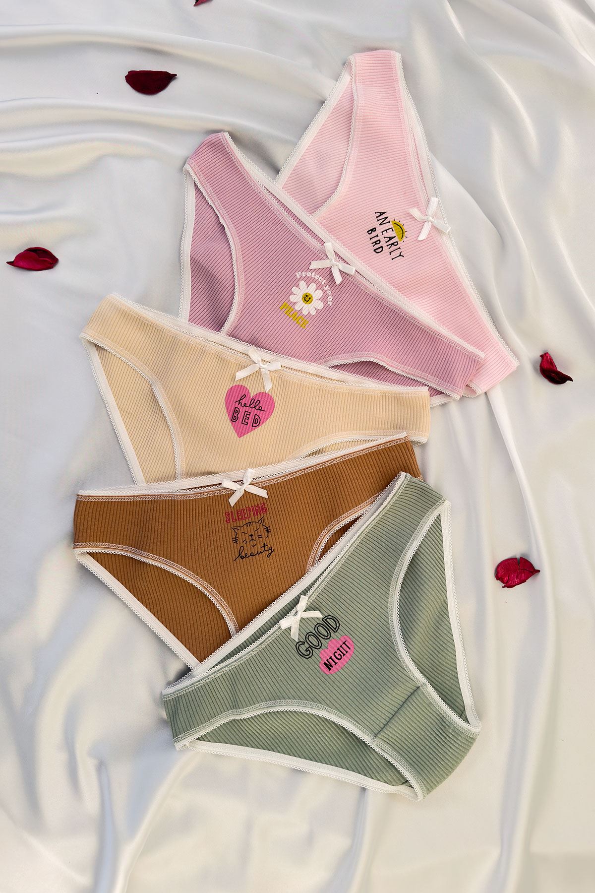 5'li Baskılı Bikini Külot Set