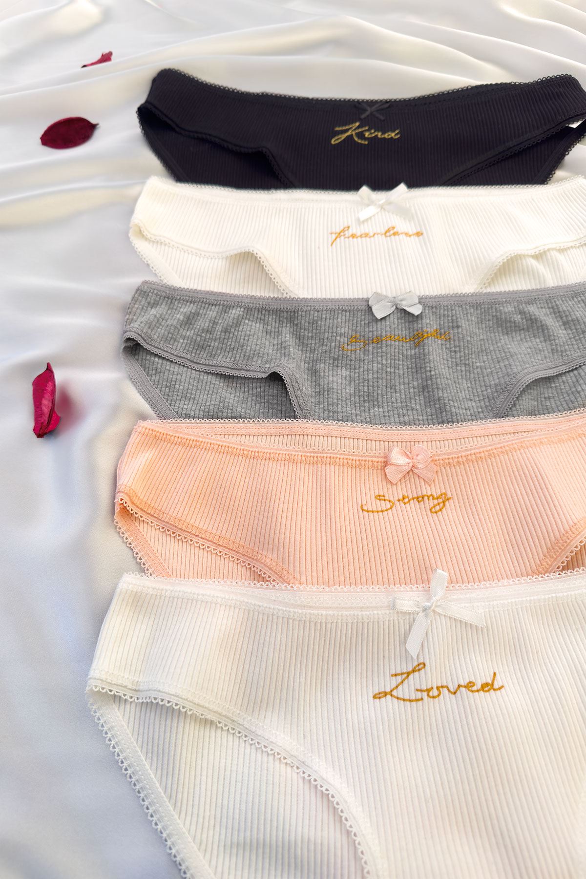 5'li Baskılı Bikini Külot Set