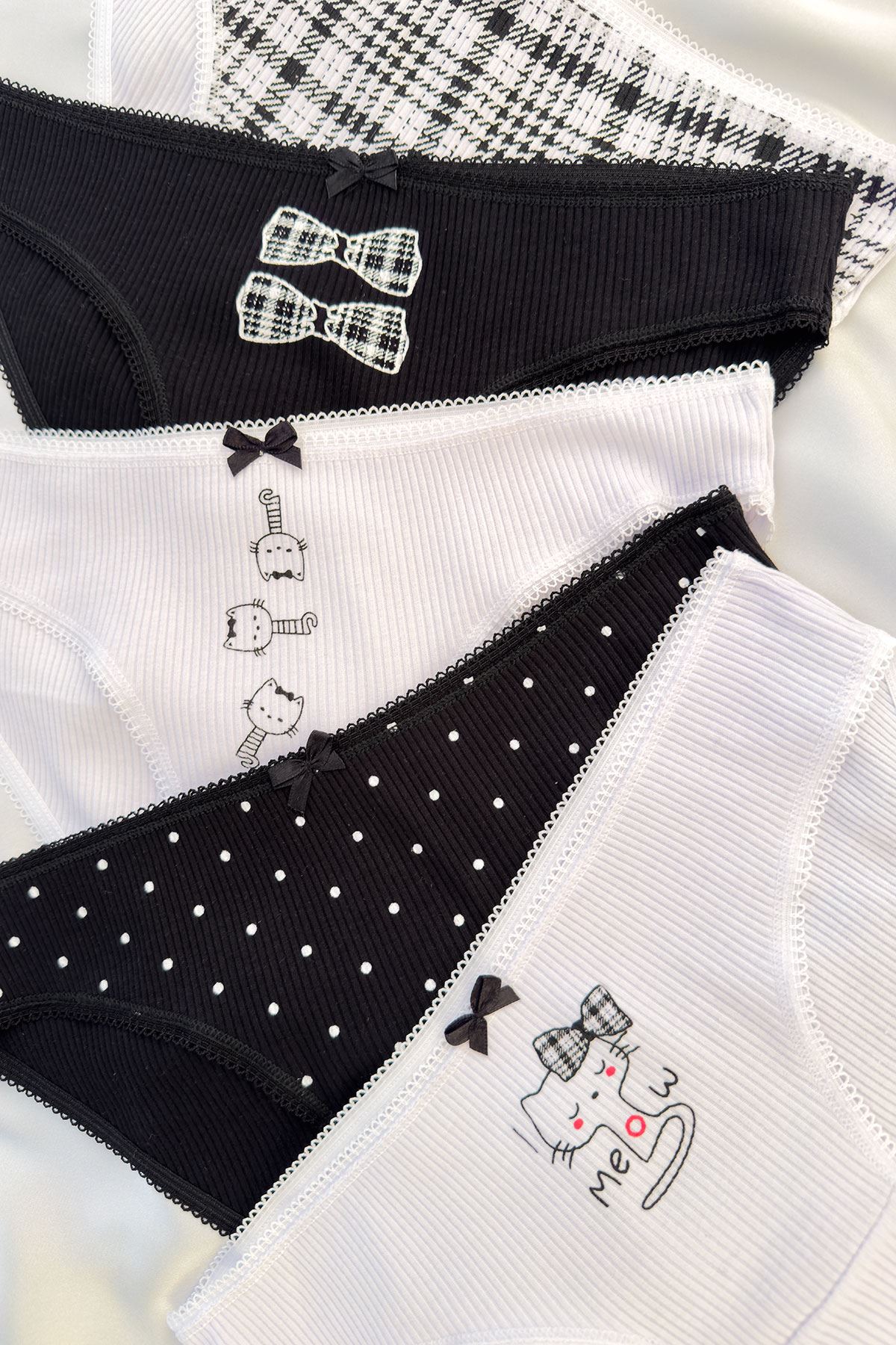 5'li Baskılı Bikini Külot Set