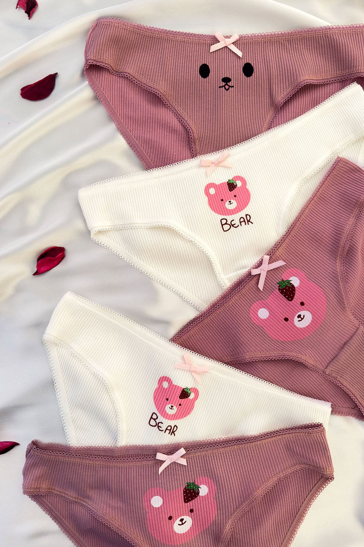 5'li Baskılı Bikini Külot Set