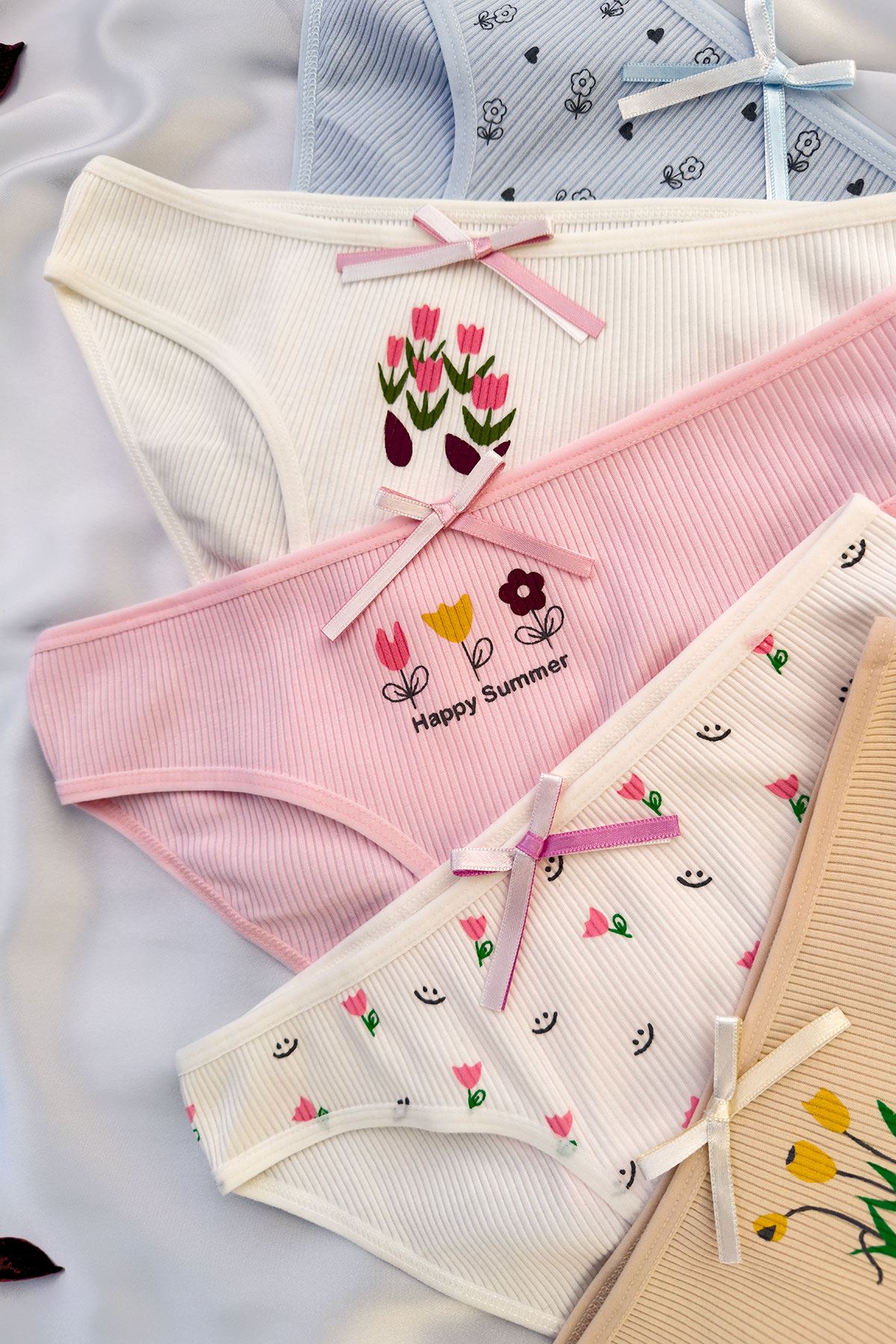 5'li Baskılı Bikini Külot Set