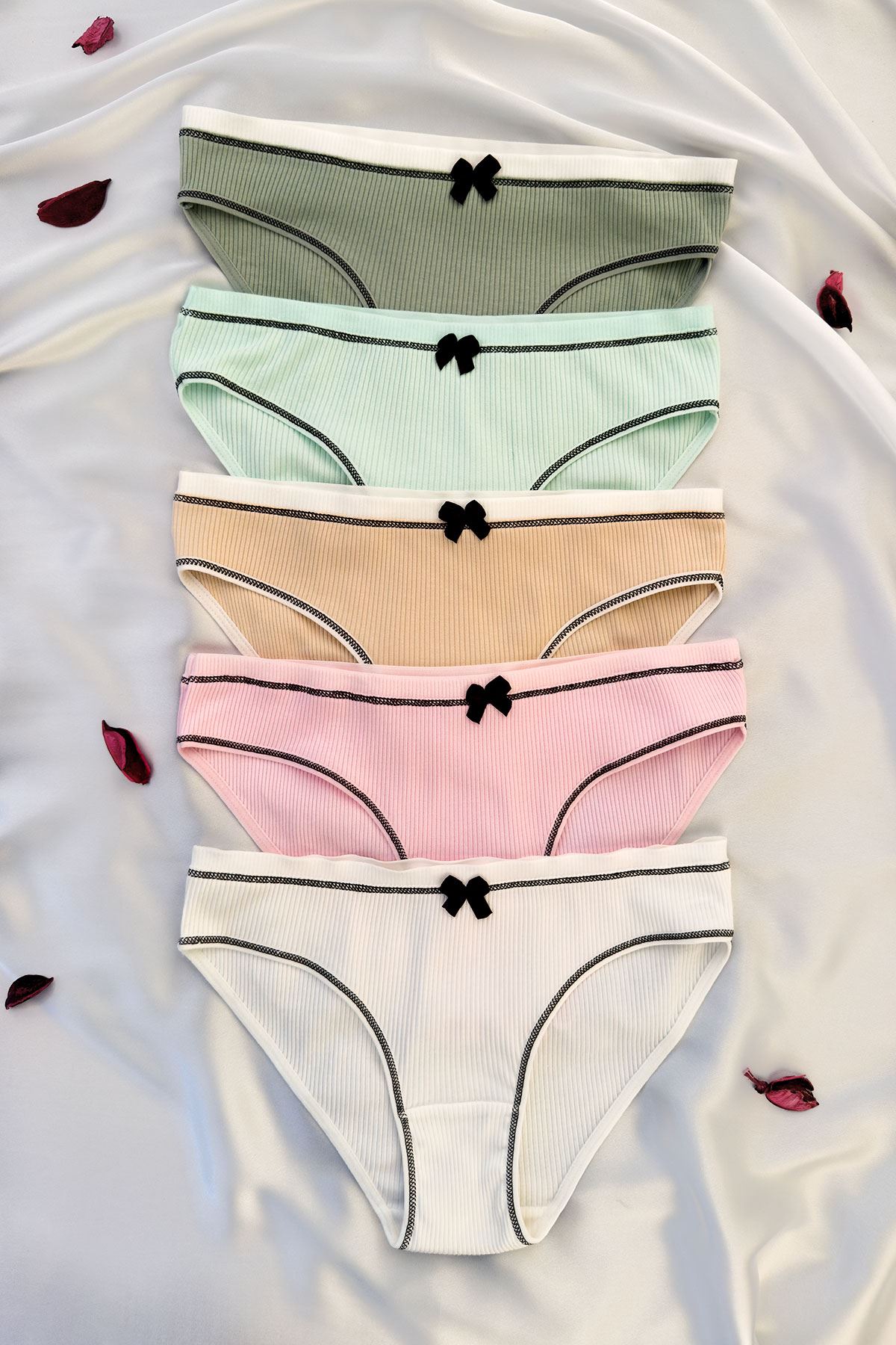 5'li Fitilli Bikini Külot Set
