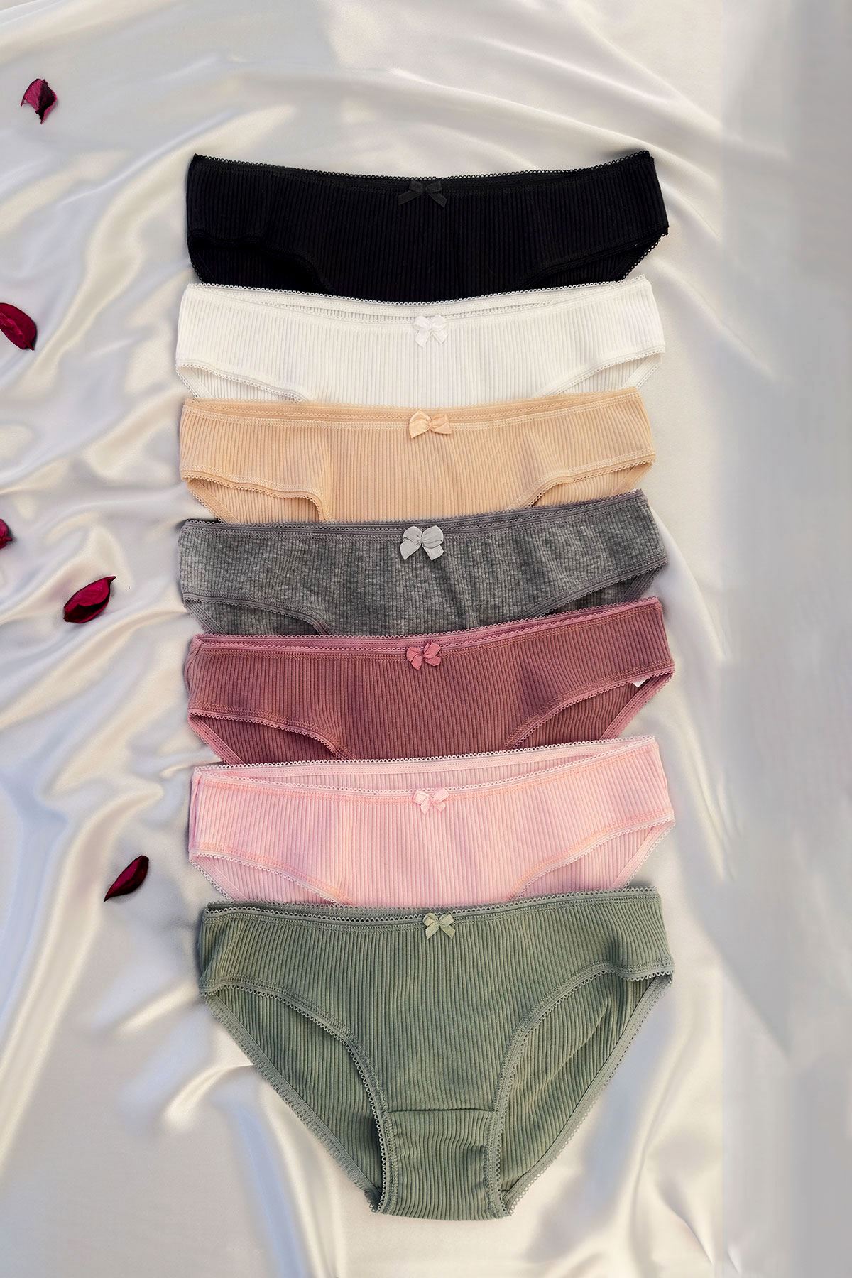 7'li Fitilli Bikini Külot Set