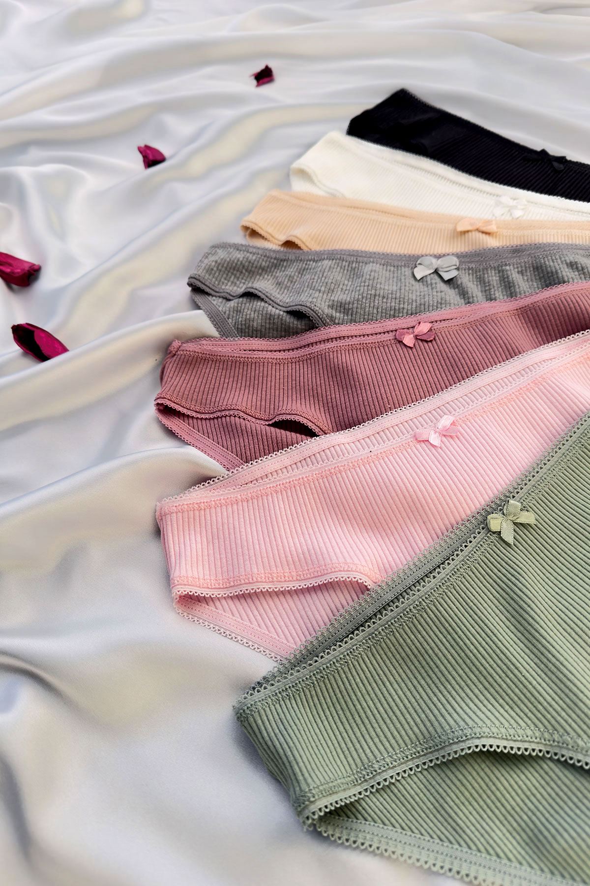 7'li Fitilli Bikini Külot Set