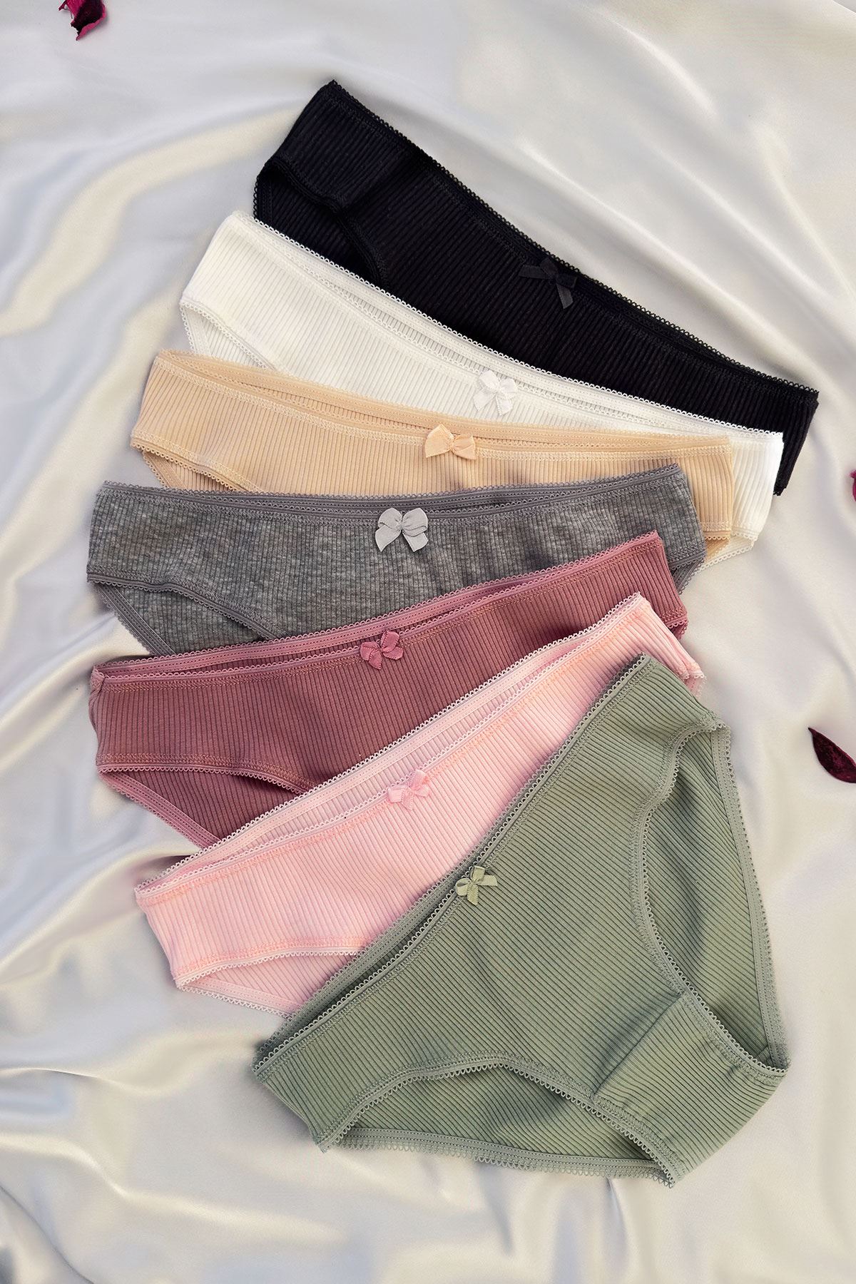 7'li Fitilli Bikini Külot Set