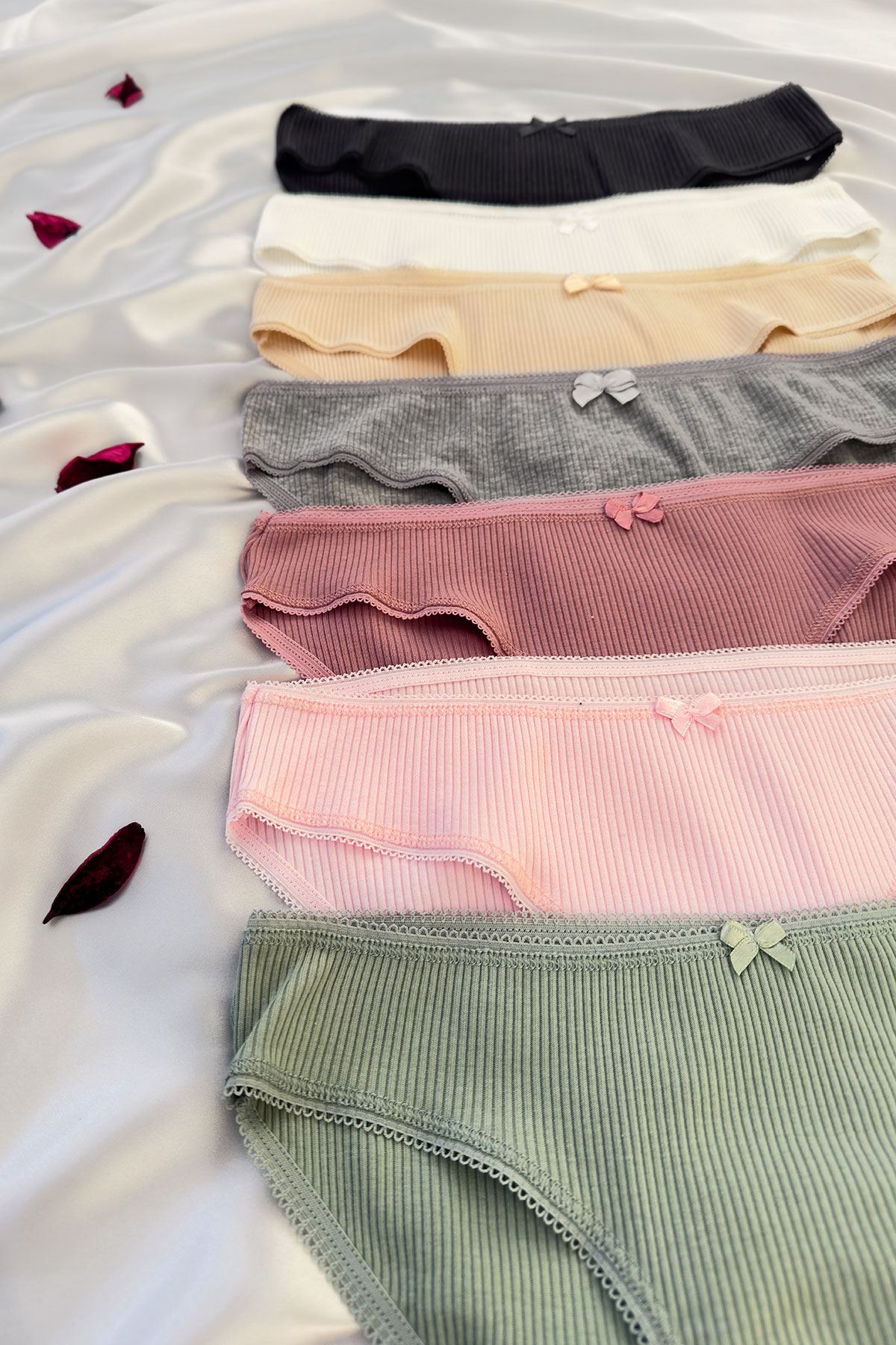 7'li Fitilli Bikini Külot Set