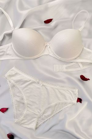 Destekli Bambu Sütyen Takım Ekru