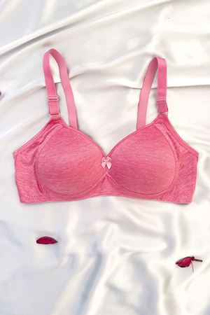 Desteksiz Silikonlu Sütyen Pembe