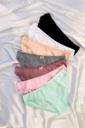 7'li Paça Dantelli Bikini Külot Set