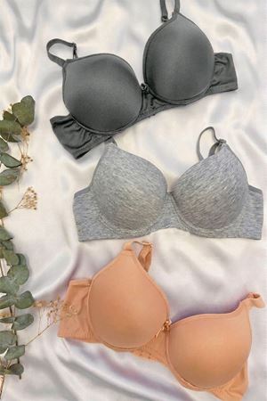 3'lü Desteksiz Sütyen Set
