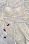 Desteksiz Bralet Sütyen Takım Ekru